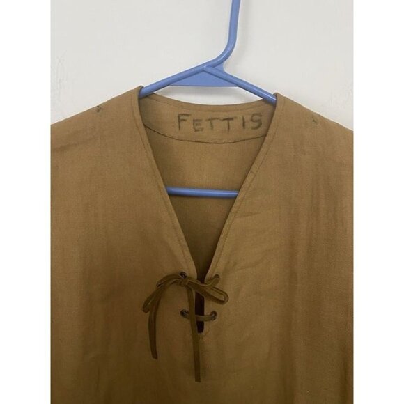 1959 Camp Fire Wo He LO Girls Ceremonial Gown With Leather Fringe Beads Patches - Picture 4 of 10